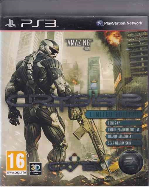 Crysis 2 - Limited Edition PS3 (B Grade) (Genbrug)